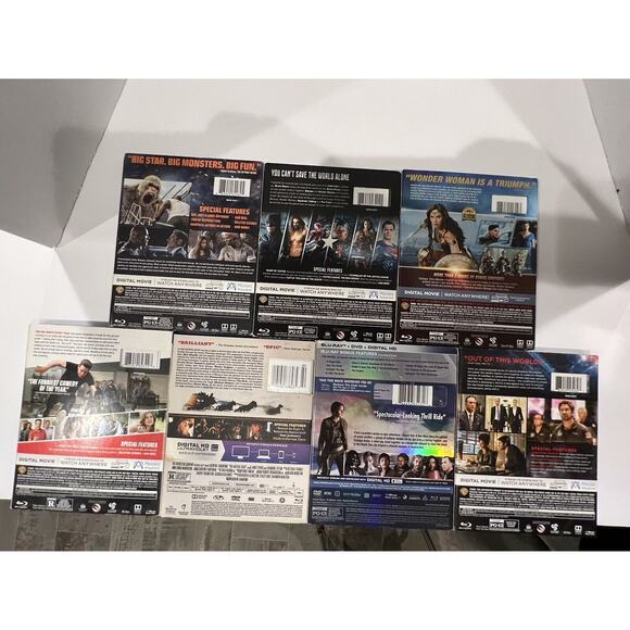 7 Blu-ray Lot W/ Slip Cover. Comedy, Action.Drama. Rogue One, Wonder, Woman. - Picture 3 of 11
